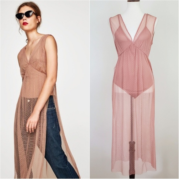 Zara Dresses & Skirts - Zara W/B Nude Festival Bodysuit